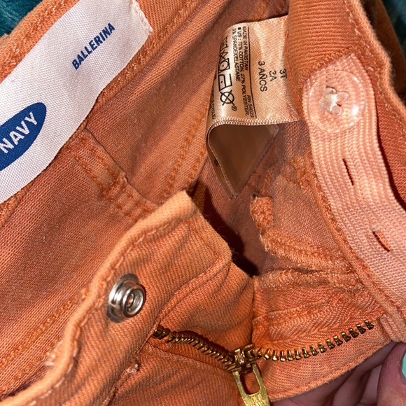 BUNDLE DISCOUNTS! 3T pilling Old Navy Ballerina Orange stretchy Jeans Denim - Picture 10 of 11